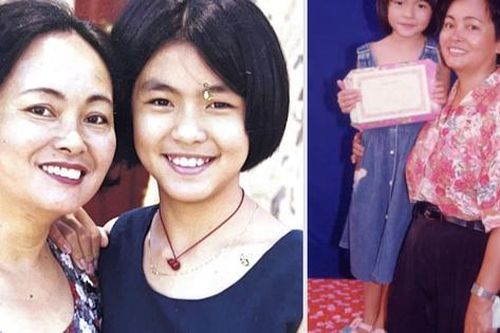Tăng Thanh Hà khoe ảnh thời 'ngố tàu' bên mẹ ruột