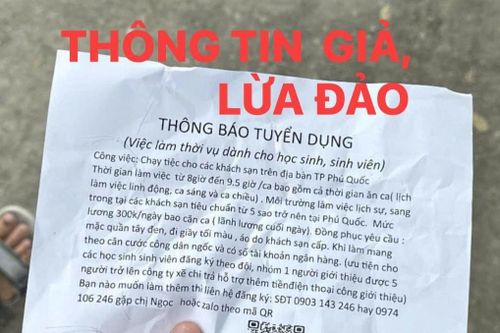 Công an cảnh báo chiêu trò lừa đảo học sinh, sinh viên