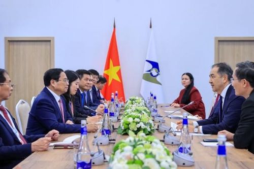 Thủ tướng Phạm Minh Chính gặp các nhà lãnh đạo Cộng hòa Belarus, Uzbekistan và tiếp Chủ tịch Hội đồng Ủy ban Kinh tế Á-Âu