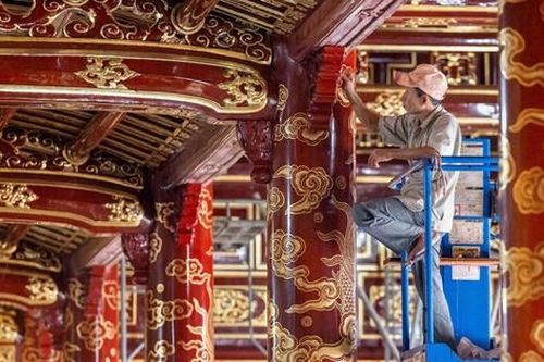Diện mạo mới ngôi điện - nơi đăng quang của 13 vị vua Nguyễn