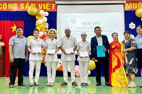 Trung tâm Y tế huyện Tri Tôn tổ chức hội thi về học tập Bác