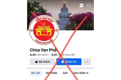 Giả mạo trang Facebook chùa Vạn Phật để lừa đảo