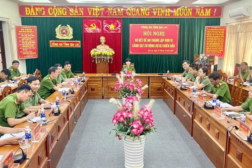 Sơ kết Đề án thành lập đơn vị Cảnh sát cơ động dự bị chiến đấu
