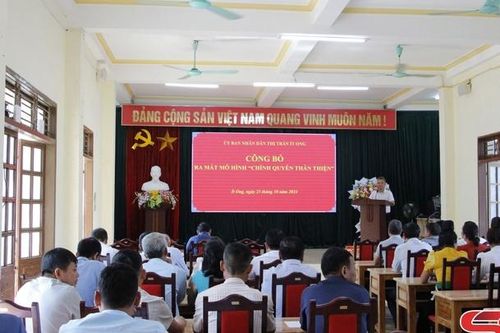 Ra mắt mô hình điểm 'Chính quyền thân thiện' thị trấn Ít Ong