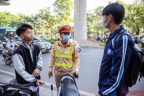 CSGT gửi 19.362 thông báo học sinh vi phạm giao thông tới các nhà trường