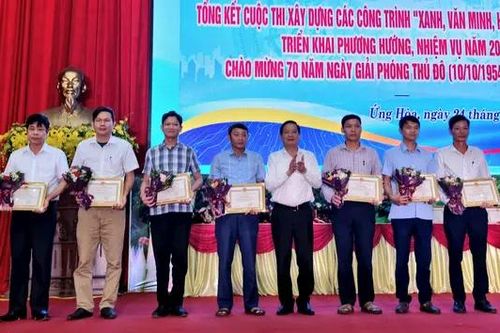 Ứng Hòa xây dựng các công trình 'xanh, văn minh, hiện đại'