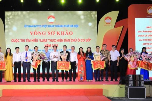 Hà Nội: Sôi nổi sơ khảo thi tìm hiểu Luật Thực hiện dân chủ ở cơ sở