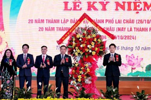 Kỷ niệm 20 năm thành lập Đảng bộ thành phố Lai Châu