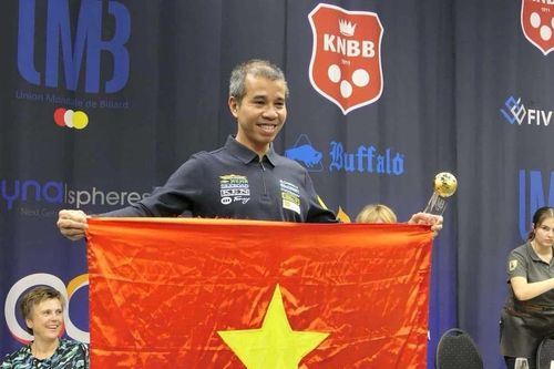 Trần Quyết Chiến vô địch giải Billiards World Cup Veghel
