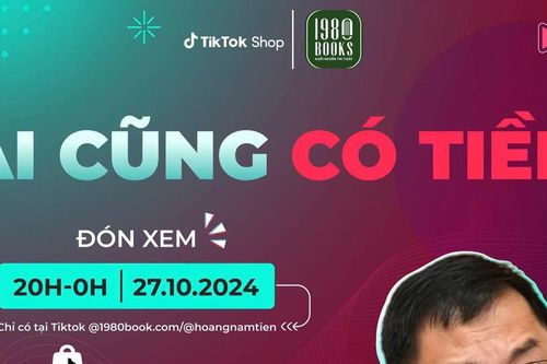 Tác giả Hoàng Nam Tiến livestream bàn về chuyện kiếm tiền từ sức lao động, chất xám và sáng tạo