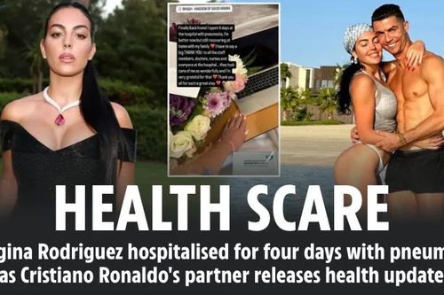 Ronaldo tận tình chăm sóc bạn gái nằm viện