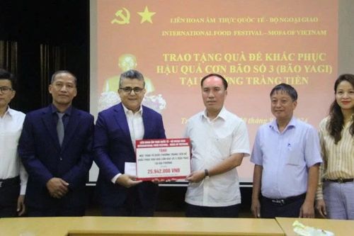 Chương trình Liên hoan ẩm thực quốc tế ủng hộ khắc phục hậu quả do cơn bão số 3 gây ra