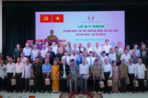Lễ kỷ niệm 70 năm Ngày Tập kết chuyển quân tại Cao Lãnh