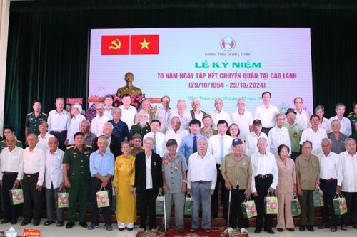 Trang trọng, nghĩa tình Lễ kỷ niệm 70 năm Ngày Tập kết chuyển quân tại Cao Lãnh