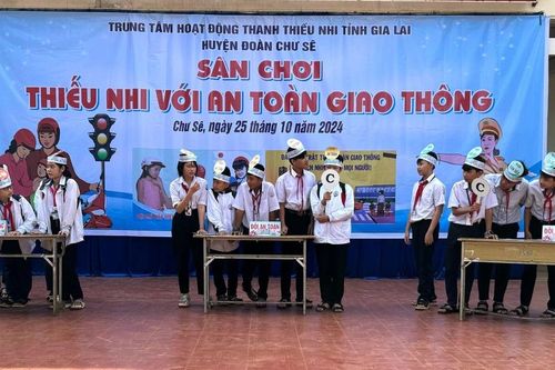 Trang bị kiến thức an toàn giao thông cho gần 600 thiếu nhi huyện Chư Sê