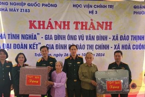 Khánh thành, bàn giao nhà tình nghĩa tại tỉnh Yên Bái