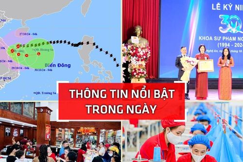 Nghệ An: Thông tin nổi bật ngày 27/10