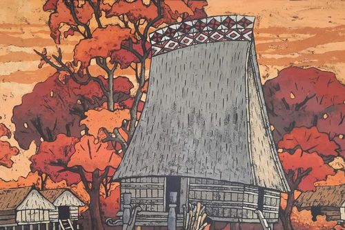 Khói loang màu chiều