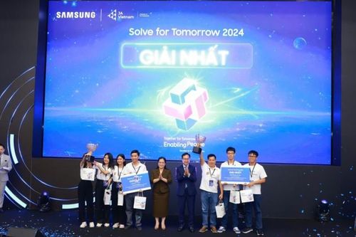 Ứng dụng thông minh cảnh báo tình huống nguy hiểm ở trẻ em và phụ nữ đạt giải Nhất cuộc thi Solve for Tomorrow 2024