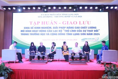 Gần 200 đại biểu tham gia tập huấn, giao lưu chia sẻ kinh nghiệm, giải pháp nâng cao chất lượng mô hình câu lạc bộ 'Thủ lĩnh của sự thay đổi'