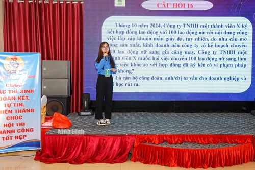 Hội thi Cán bộ công đoàn cơ sở giỏi năm 2024