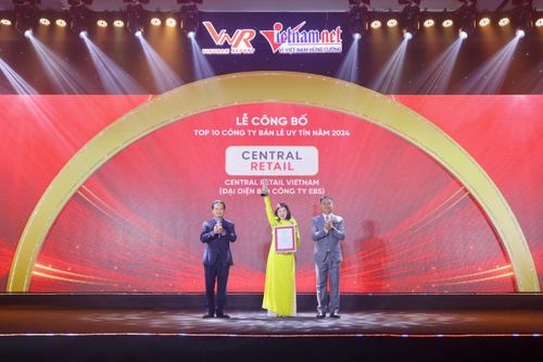 Central Retail Việt Nam lần thứ 4 liên tiếp được vinh danh quán quân Top 10 Công ty uy tín ngành Bán lẻ