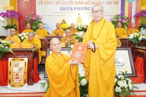 Tiền Giang: Lễ trao quyết định bổ nhiệm Đại đức Thích Thiện Chí làm trụ trì chùa Phước An
