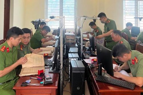 Công an tỉnh Thanh Hóa tăng tốc tiến độ số hóa hồ sơ, tài liệu