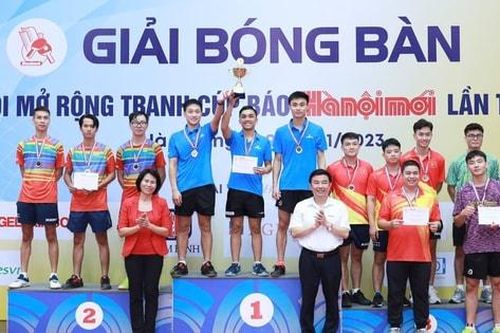 Giải Bóng bàn tranh Cúp Báo Hànôịmới lần thứ XI năm 2024: Hứa hẹn hấp dẫn nội dung đồng đội nam nâng cao