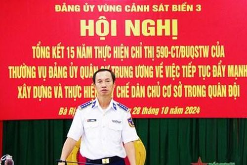 Vùng Cảnh sát biển 3 thực hiện tốt quy chế dân chủ cơ sở
