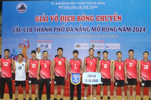 Bóng chuyền nam Công an Đà Nẵng tham dự giải vô địch các CLB TP Đà Nẵng mở rộng năm 2024