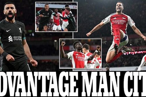 Arsenal và Liverpool chia điểm, Man City hưởng lợi
