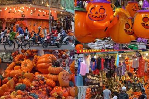 Hà Nội: Phố Hàng Mã ngập tràn đồ hóa trang 'kinh dị' trước thềm Halloween