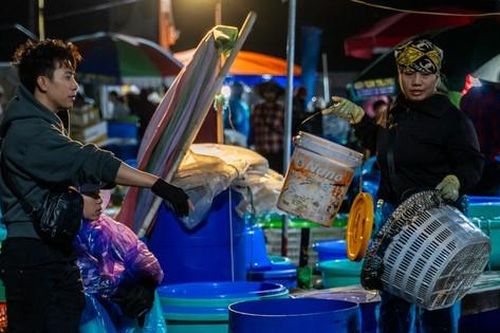 Chợ cá 'không ngủ' duy nhất ở vịnh Hạ Long