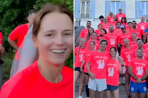 Cô dâu, chú rể mời khách chạy 7km trong ngày cưới