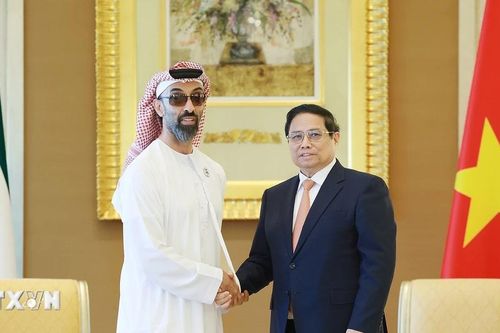 Thủ tướng tiếp Cố vấn An ninh Quốc gia UAE Tahnoun bin Zayed Al Nahyan
