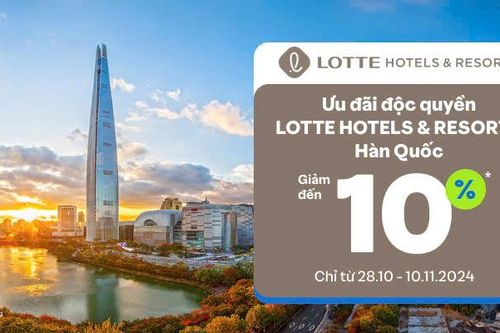 Tiết kiệm đến 10% cho kỳ nghỉ sang trọng tại các thành phố lớn châu Á