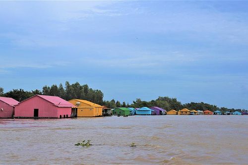 Làng bè sắc màu Châu Đốc - Bức tranh sống động giữa lòng sông Hậu