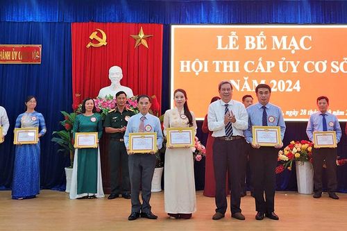 Thí sinh Nguyễn Thị Hồng Loan xuất sắc đoạt giải nhất Hội thi cấp ủy cơ sở