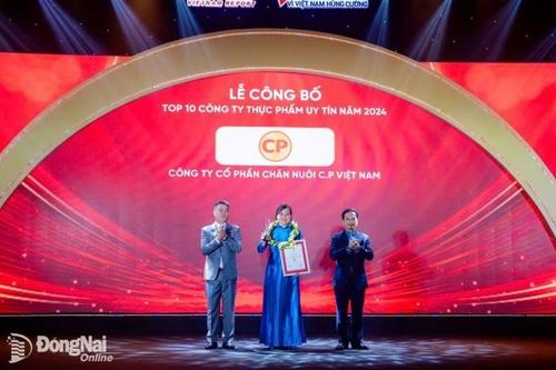 C.P Việt Nam dẫn đầu 10 công ty thực phẩm uy tín nhất Việt Nam