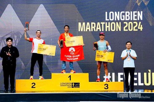 Tuyên Quang có vận động viên đoạt giải Nhất tại Giải chạy Longbien Marathon 2024