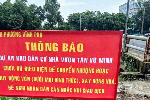 Sai phạm nghiêm trọng tại Dự án Khu dân cư nhà vườn Tân Vũ Minh ở Bình Dương