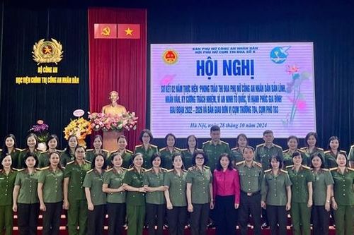Hội phụ nữ Cụm thi đua số 6, khối các trường CAND tổng kết phong trào thi đua