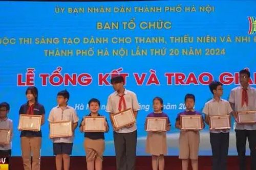 86 tác giả trẻ đạt giải Cuộc thi sáng tạo khoa học