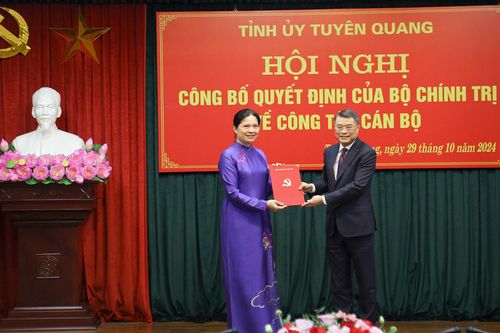 Đồng chí Hà Thị Nga giữ chức Bí thư Tỉnh ủy Tuyên Quang