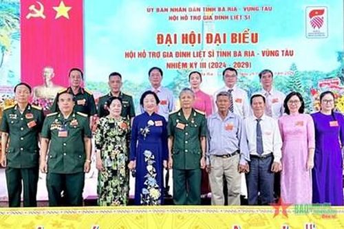 Hội Hỗ trợ gia đình liệt sĩ tỉnh Bà Rịa - Vũng Tàu tổ chức đại hội nhiệm kỳ III (2024-2029)