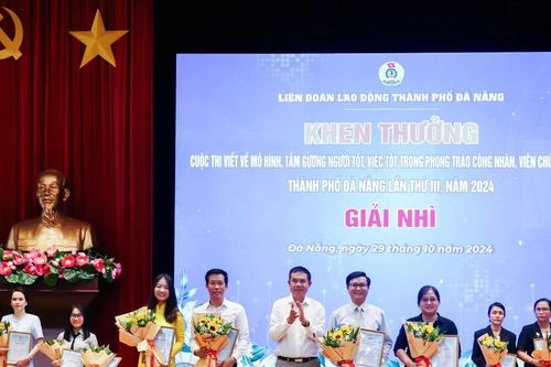 Báo SGGP đạt giải Nhì cuộc thi viết về tấm gương người tốt, việc tốt trong phong trào công nhân tại Đà Nẵng
