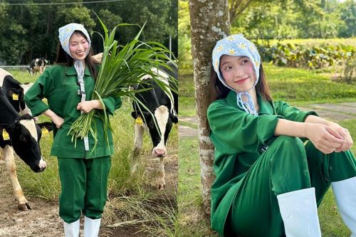 MC Khánh Vy làm 'cô gái chăn bò', giao diện cực đáng yêu