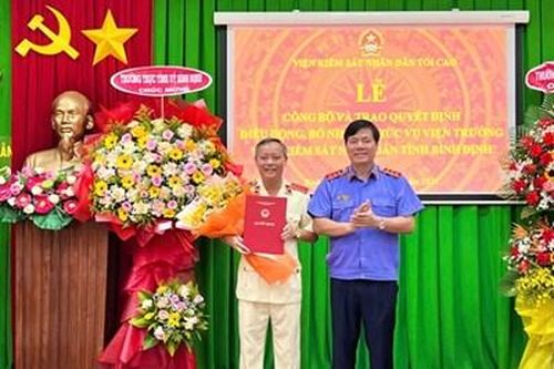 Viện trưởng VKSND tỉnh Phú Yên giữ chức vụ Viện trưởng VKSND tỉnh Bình Định