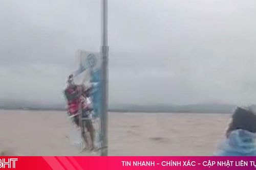 Cứu sống người đàn ông bị lật đò, may mắn bám vào cột điện xuyên đêm